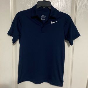Boys Nike Dri-fit navy polo